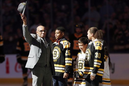 De Boston Bruins No. 22 maakt deel uit van Willie O'Ree's leven